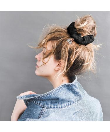 Bridesmaid Proposal Accessory Set - 24 Pcs Scrunchies, Hair Ties, Diamond Pen, Love Knot Bracelets with Cards - Perfect for Wedding Parties (White and Black) - Buy Online on GoSupps.com