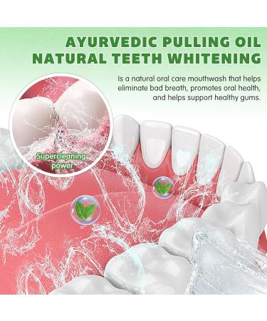 Coconut Oil Pulling for Healthy Teeth & Gums | 237ML Coconut + Mint Mouthwash with Essential Oils | Boost Oral Hygiene - Buy Online on GoSupps.com