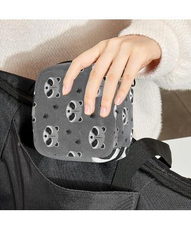 Raccoon Pattern Sanitary Napkin Storage Bag | Portable Menstrual Period Kit Pouch - Color 4 - Buy Online on GoSupps.com