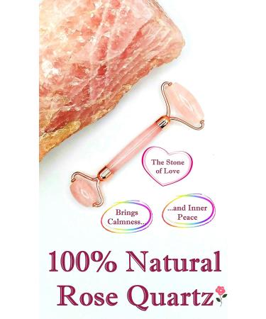 Jade Roller Face Massager: 100% Real Rose Quartz Gem Stone Roller: Beauty Facial Tool Anti Aging Reduces Eye Puffiness and Wrinkles: Neck Slimming Firming and Lymphatic Drainage: Noiseless - Buy Online on GoSupps.com