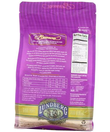 Organic Lundberg California White Jasmine Rice - 32oz - Buy Online on GoSupps.com