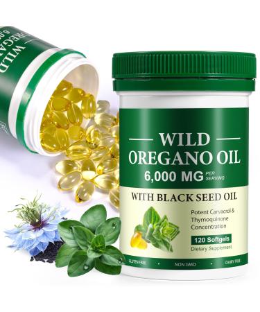 Huile d'origan aux graines noires huile d'origan with Black Seed Oil