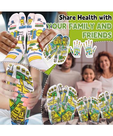 2 Pairs Reflexology Socks with Acupressure Pen - Foot Massage & Pressure Point Relief - Buy Online on GoSupps.com