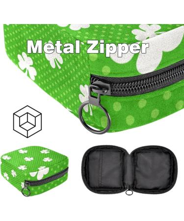 Shop Women's Binding Bags - Irish Cloverleaf Pattern Tampon Storage Multi Zip Pocket Design - Buy Online on GoSupps.com