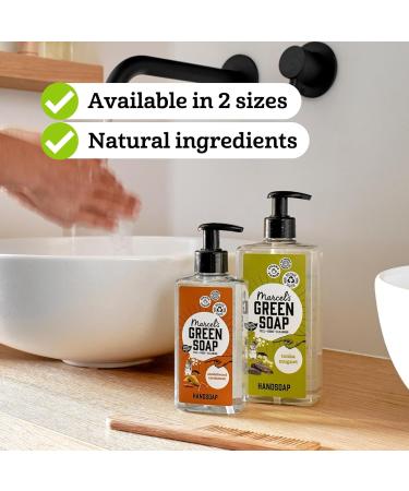 Marcel's Green Soap Hand Soap Sandalwood & Cardamom 500ml - Eco Friendly Vegan Handwash Dispenser - Biodegradable Formula - Pack of 1 - Buy Online on GoSupps.com