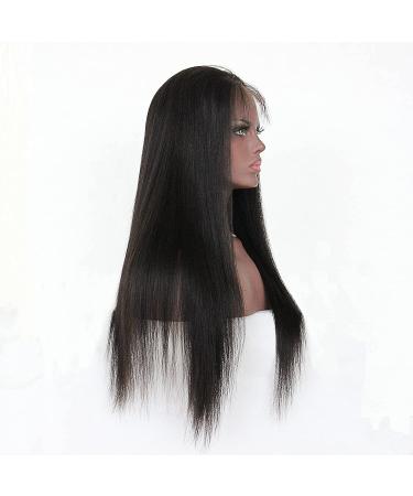 Premier 360 Lace Wig Light Yaki Straight Brazilian Remy Human Hair - 14 Natural Color Free Part - 150% Density 360 Lace Front Wig for Women - Buy Online on GoSupps.com