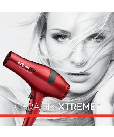 BaBylissPRO Ceramix Xtreme Ceramic Hairdryer 1 Red - Buy Online on GoSupps.com