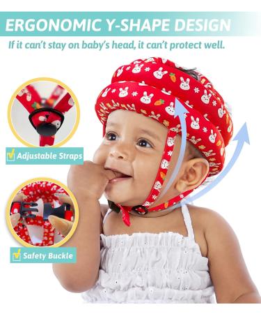 Baby Head Protector Helmet for Crawling & Walking | Infant Safety Headguard with Soft Cushion | Toddler Helmets for 6-12 Months and 1-2 Years Old | Unicorn Design - Buy Online on GoSupps.com