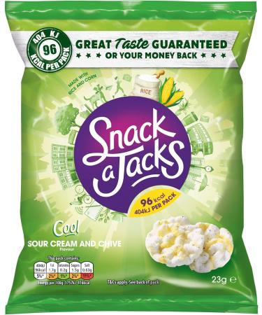 Snack A Jacks Sour Cream & Chive Snacks - 24x23g - Buy Online on GoSupps.com