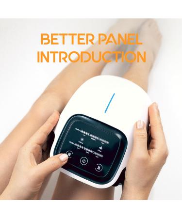 Careella Wireless Knee Massager | Heated Knee Pain Relief & Vibration Therapy | Portable Knee Heating Pad with Red Light for Easy Use - Buy Online on GoSupps.com