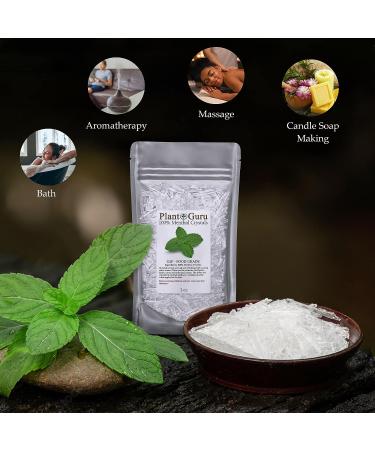 1 lb. Menthol Crystals - 100% Pure Natural Mentha Arvensis - USP Food Grade for Cosmetics, Salves, Balms, Creams, & Soap Making - Buy Online on GoSupps.com