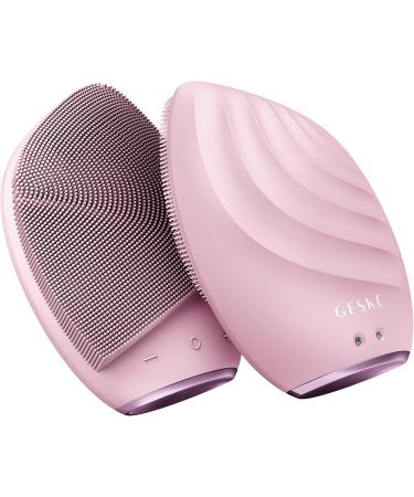 Geske SmartAppGuided Sonic Facial Brush 5 in 1 - Electric Silicone Cleaning & Massager in Pink | Professional Facial Care Device for Radiant Skin - Buy Online on GoSupps.com