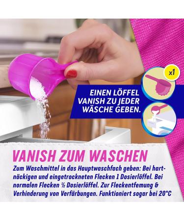 Vanish Oxi Action Powder Pink 1.65kg - Stain Remover & Laundry Booster for Colorful Clothes - Chlorine-Free - Buy Online on GoSupps.com