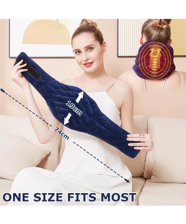 Jobyna Electrical Heating Pillow for Neck - Fast Warming 30-70 | Adjustable Physiotherapy Neck Warmer | Washable Flannel | 74x19cm - Buy Online on GoSupps.com