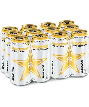 Rockstar Energy Drink Sugar Free 473 mL Cans 12 Pack Original Sugar Free - Buy Online on GoSupps.com