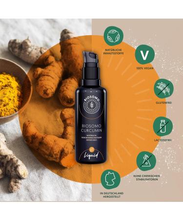 Biosomo Liposomal Curcumin - High Bioavailability Turmeric Extract with 95% Curcuminoids - Scientist-Developed 50ml - Buy Online on GoSupps.com