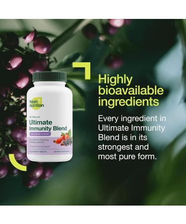 Immunity Boost Chewables - Vitamin C 1500mg, Elderberry 600mg, Rose HIPS 600mg, Zinc 30mg - 90 Vegan Chewable Tablets in Berry Flavor - Buy Online on GoSupps.com