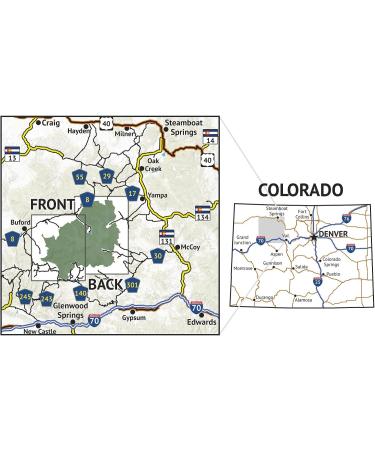 Flat Tops Wilderness Topographic Hiking Map by Outdoor Trail Maps LLC - Colorado (2018) - Buy Online on GoSupps.com