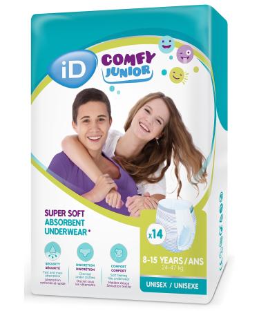ID Comfy Junior Pants (8-15 years up to 100 cm 27-47 kg)-ontex baby diapers children's diapers children's panting Weight: 24-47 kg Hip size: 65-85 cm