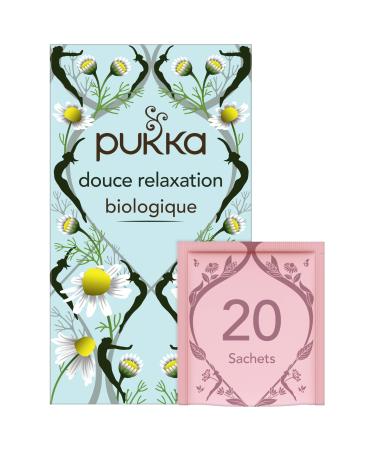 Pukka Infusion Biologique et Ayurv dique Douce Relaxation 100% des Ingr dients Issus du Commerce Equitable 20 Sachets