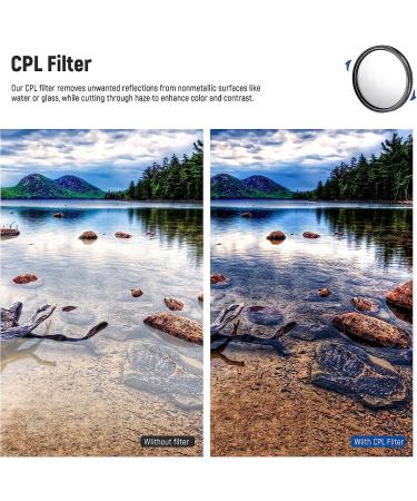 Neewer 58mm ND/CPL/UV/FLD Filter Kit with Close Up Filters, Lens Hoods, Lens Cap, and Pouch - Buy Online on GoSupps.com