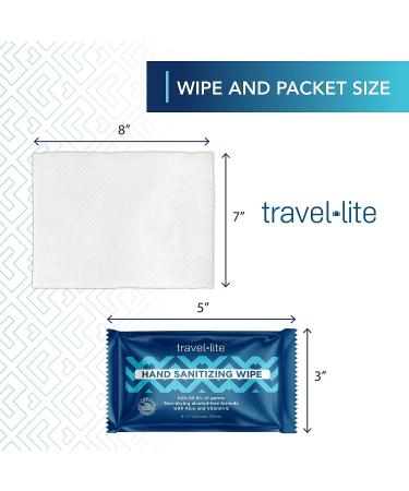Travel Lite Alcohol-Free Hand Wipes with Aloe Vera & Vitamin E - 200ct Individually Wrapped Fresh Scent Wipes for Adults & Kids - Buy Online on GoSupps.com