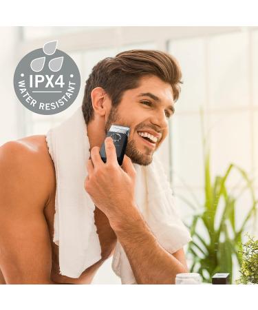 Perry Ellis Men's Travel Electric Shaver - USB Rechargeable Foil Shaver & Beard Trimmer IPX4 Water-Resistant 150-Minute Battery Life - Buy Online on GoSupps.com