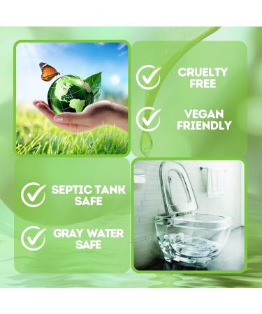 Biodegradable Toilet Bowl Cleaner Strips - 120 Non-Toxic Sheets Septic Safe Pre-measured & Space-Saving - Buy Online on GoSupps.com
