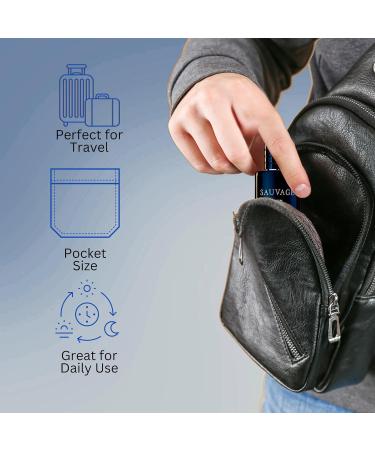 Dior Sauvage Parfum for Men - .34 oz./10ml Mini Sauvage 0.33 Fl Oz (Pack of 1) - Buy Online on GoSupps.com