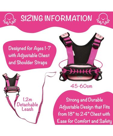 Hobbledehoo Active Child Harness for Everyday Safety and SEN Autism Awareness - Pink (Ages 1-7) - Buy Online on GoSupps.com