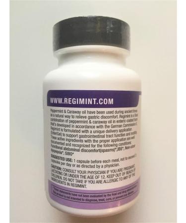 REGIMINT Peppermint Oil Plus Caraway Enteric - 60 Capsules - Pack of 4 - Buy Online on GoSupps.com