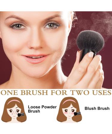 Soft Powder Makeup Brush for Face Mushroom Shaped Blusher Brush for Cheeks retractable Brush for All Face Makeup & Foundation Mineral Make up Foundation or Nail Arts Dust Clean (Black) - Buy Online on GoSupps.com
