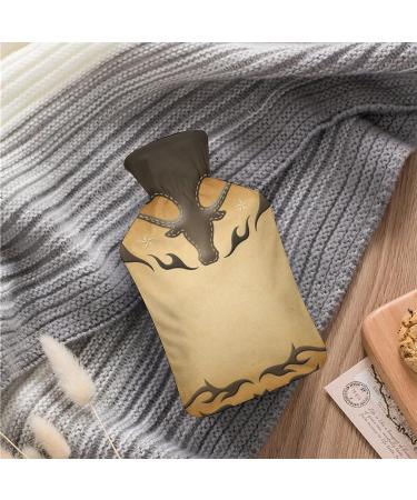 Hot Water Bottle with Lid - Abstract Rubber Bag for Pain Relief Cramps & Foot Warmer - Hot & Cold Therapy - Buy Online on GoSupps.com