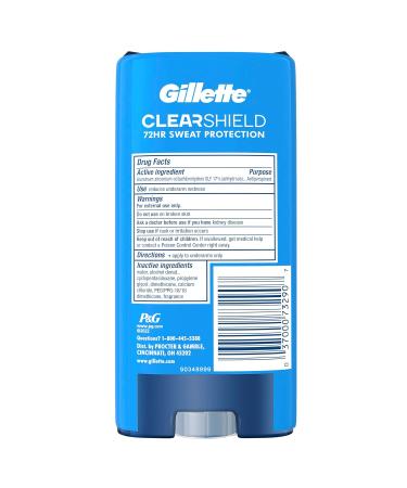 Gillette Antiperspirant & Deodorant for Men - Clear Gel Wild Rain Scent (2 Pack) - Fast International Shipping - Buy Online on GoSupps.com