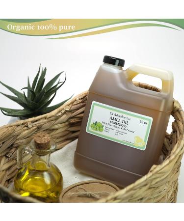 Organic Amla Oil - 100% Pure Cold Pressed, 32 oz - for Healthy Hair and Moisturized Scalp - Buy Online on GoSupps.com