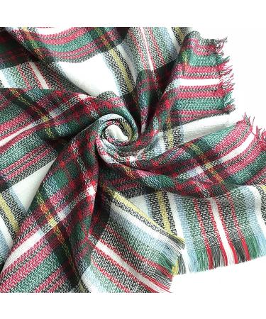 Women's Knitted Scarf - Wool Wrap Poncho for Cold Weather | Floral Design - One Size Khaki - Buy Online on GoSupps.com