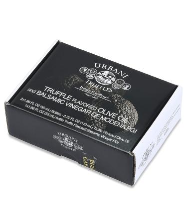Truffle Oil Gift Box Trio: Black & White Truffle Oil with Truffle Balsamic Vinegar - 55ml (1.86 Fl Oz) Set of 3 Oils - Buy Online on GoSupps.com