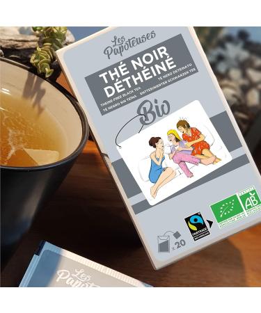 Les Papoteuses Uncaffeinated Organic Black Tea 60 Pockets Certified Fair Trade | Set of 3 Boxes | Premium Decaf Black Tea from China - Buy Online on GoSupps.com
