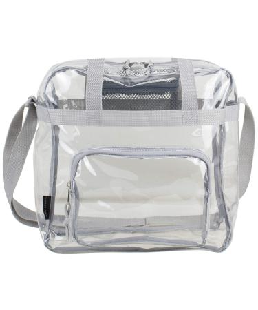 Eastsport Clear Stadium Approved Tote Gray