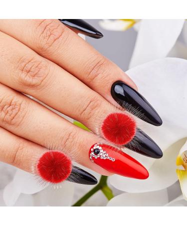 30 Pieces Nail Pom Balls - Fluffy 3D Nail Art Decorations in 15 Colors | Detachable Soft Pom Balls for Stunning Manicure Designs - Buy Online on GoSupps.com