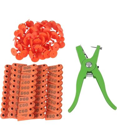 5 Colors Ear Tag Sheep Marker Applicator 001-100 Ear Tags for Goat Ldentification Kit Ear Tagger with 5 Pcs Pins Ear Tag Pliers (Color : Auburn) - Buy Online on GoSupps.com