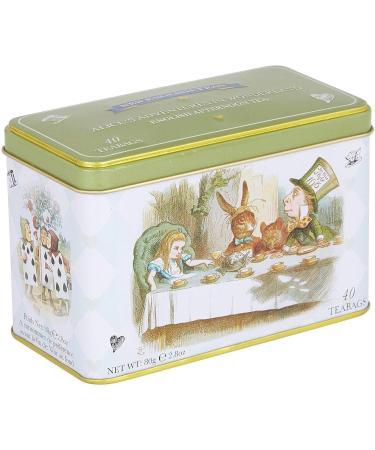 New English Teas Alice in Wonderland Tea Tin with 40 English Afternoon teabags - Buy Online on GoSupps.com