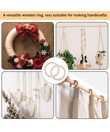 10 Wooden Baby Rings for Tinkering | 70mm DIY Craft & Bite Rings for Child Care - Buy Online on GoSupps.com