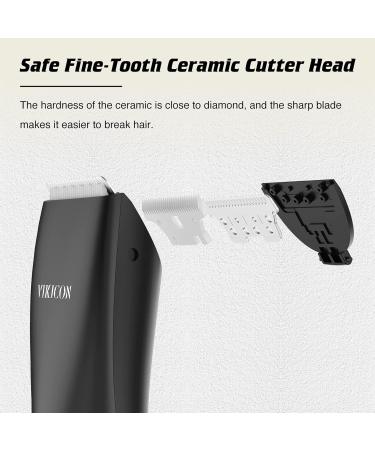 Vikicon Intimate Razor for Men - IPX7 Waterproof Body Hair Trimmer with Anti-Cut Ceramic Blade & Charging Station | Buy Internationally - Buy Online on GoSupps.com