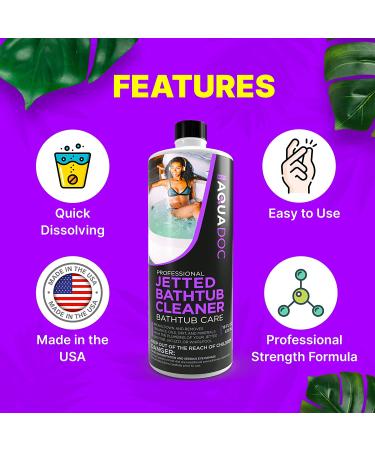 AquaDoc Jetted Tub Cleaner - Fast Acting Spa Chemical for Hot Tubs & Bathtubs - Buy Online on GoSupps.com