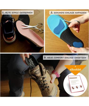 Soxundis Comfort Insoles for Work & Everyday Life - Soft Orthopedic Shoe Inserts for Men & Women Size M (40-42) - Buy Online on GoSupps.com