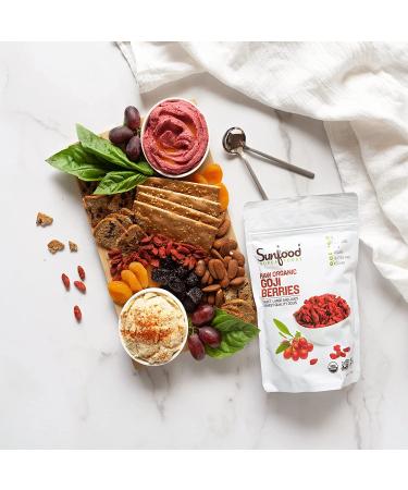Buy Sunfood Raw Organic Goji Berries - 8 oz Nutrient-Rich Superfood - Buy Online on GoSupps.com