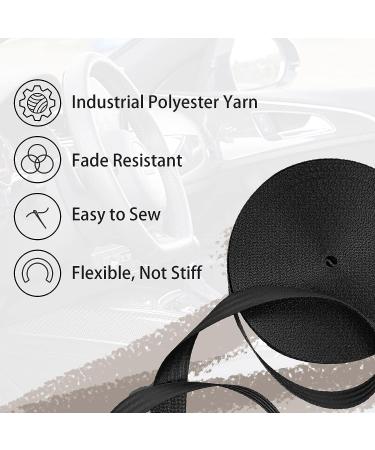 WEBSUKA Polyester Webbing Strap 1.5 inches 55 Yards - Black | Heavy Duty Flat Webbing Roll for Climbing, Crafting, and Repairing - Buy Online on GoSupps.com