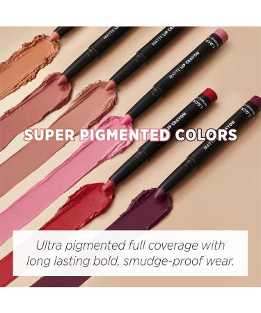 L.O.C.K. Matte Lip Crayon 02 Pale Pink - Long Lasting Velvet Soft Matte Lipstick | International Shipping Available - Buy Online on GoSupps.com