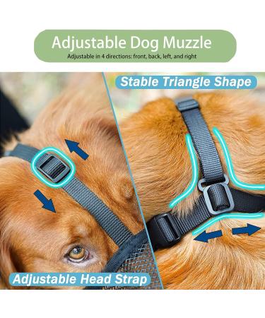 Premium Dog Muzzle for All Sizes - Prevent Biting Chewing & Eating | Adjustable Velcro Fastener - Buy Online on GoSupps.com